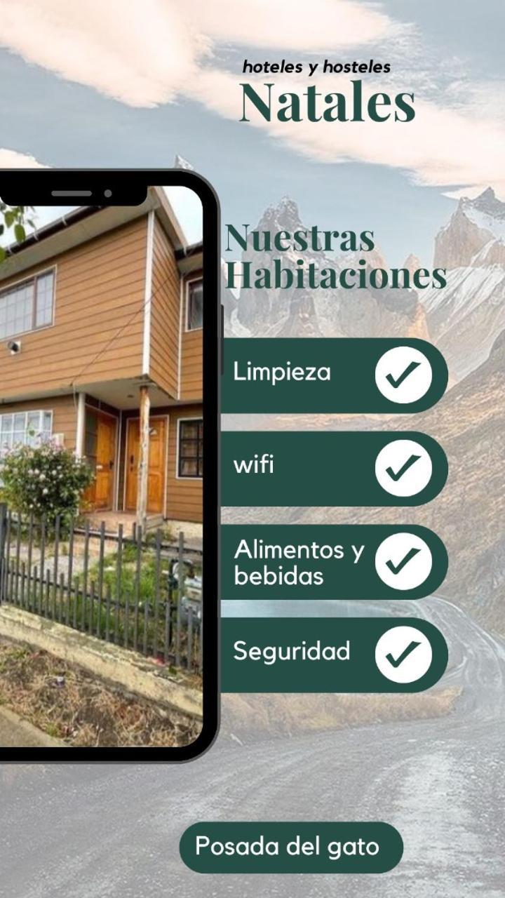 Bed and Breakfast Posada De Los Gatos Пуэрто-Наталес Экстерьер фото